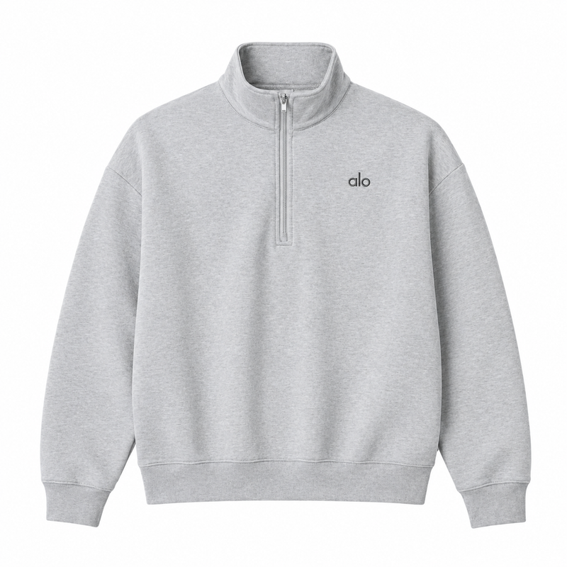 Grey sweater zip 