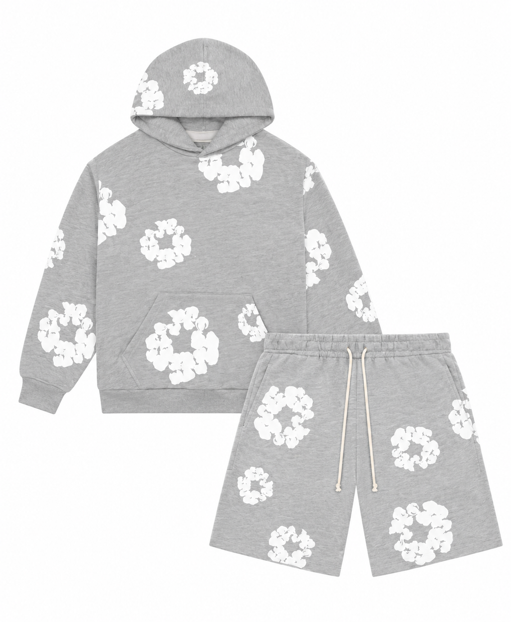Denim Grey Set HOODIE + SHORT