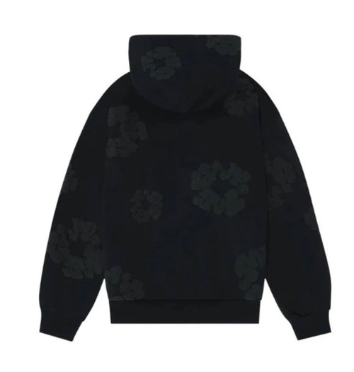 Black - Black Denim Hoodie