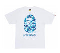 White / Blue ABC Tee