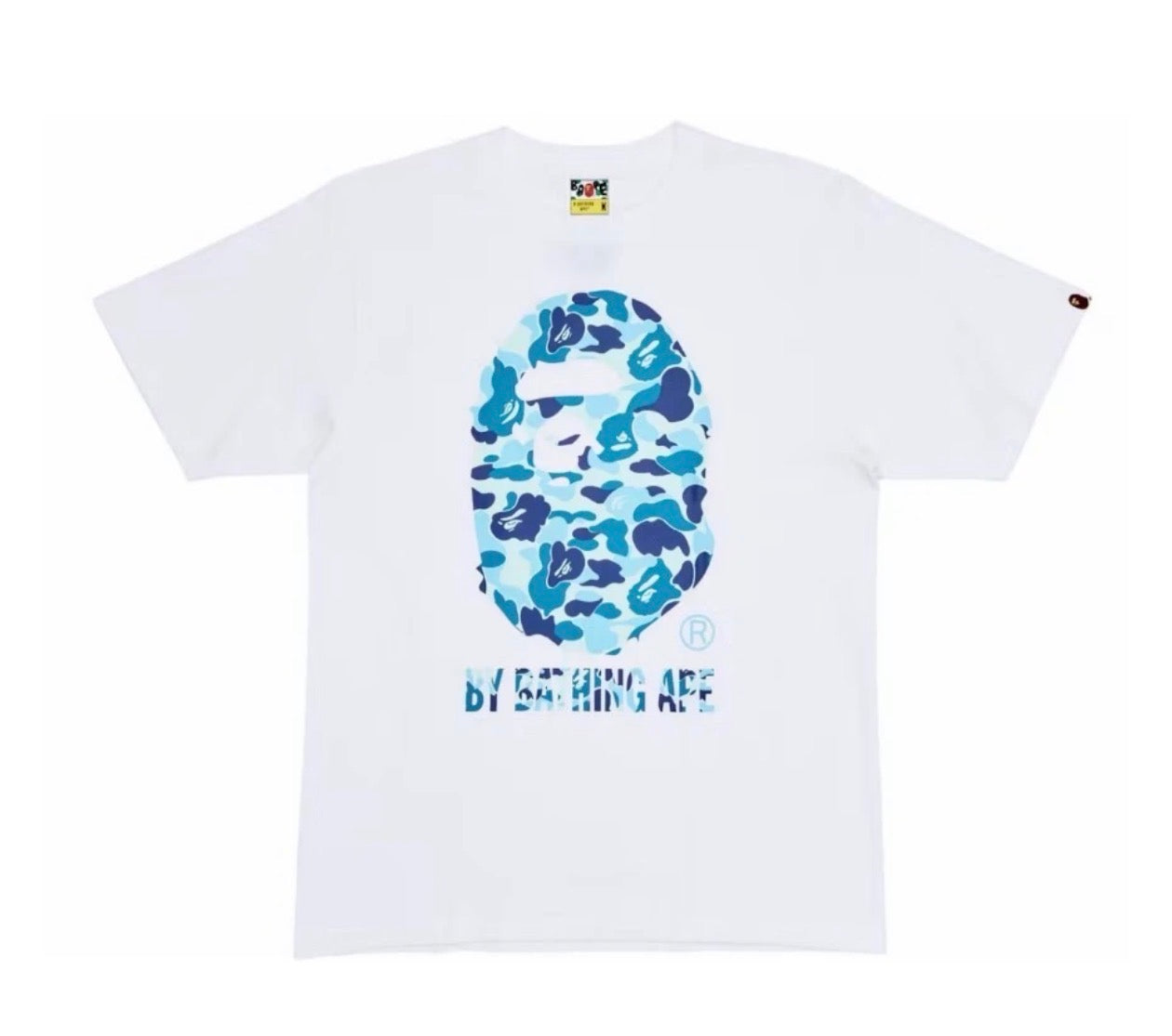 White / Blue ABC Tee