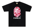 Black Plain Tee cool pink letter in the middle of tee