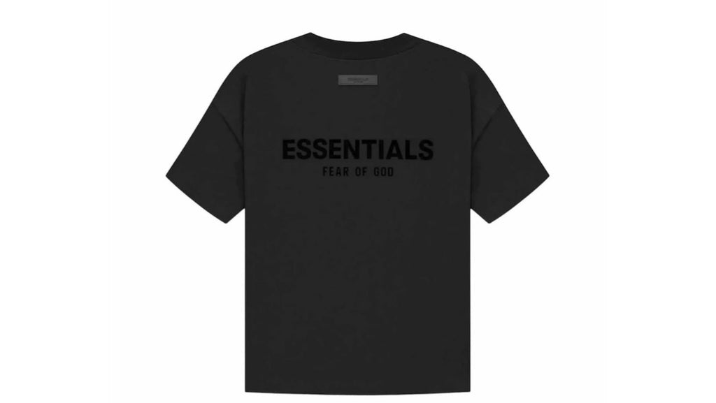 Black t-shirt with white background