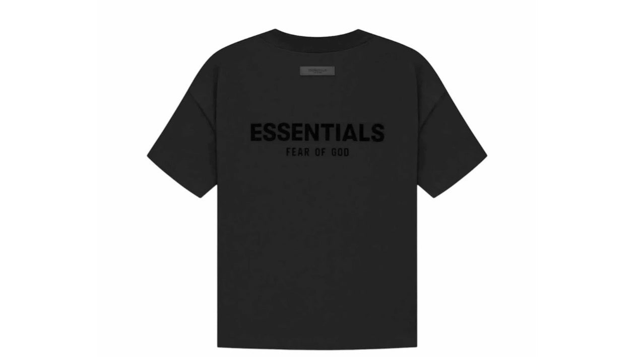 Black t-shirt with white background