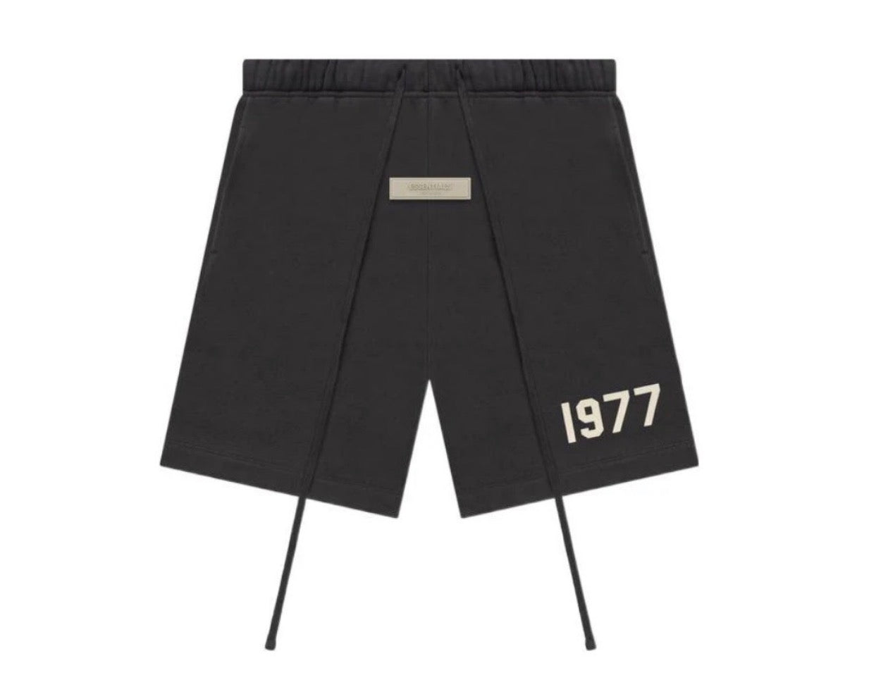 Black shorts with white background