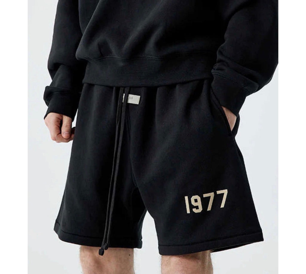 Wearing shorts 