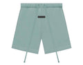 Light blue shorts with a white background