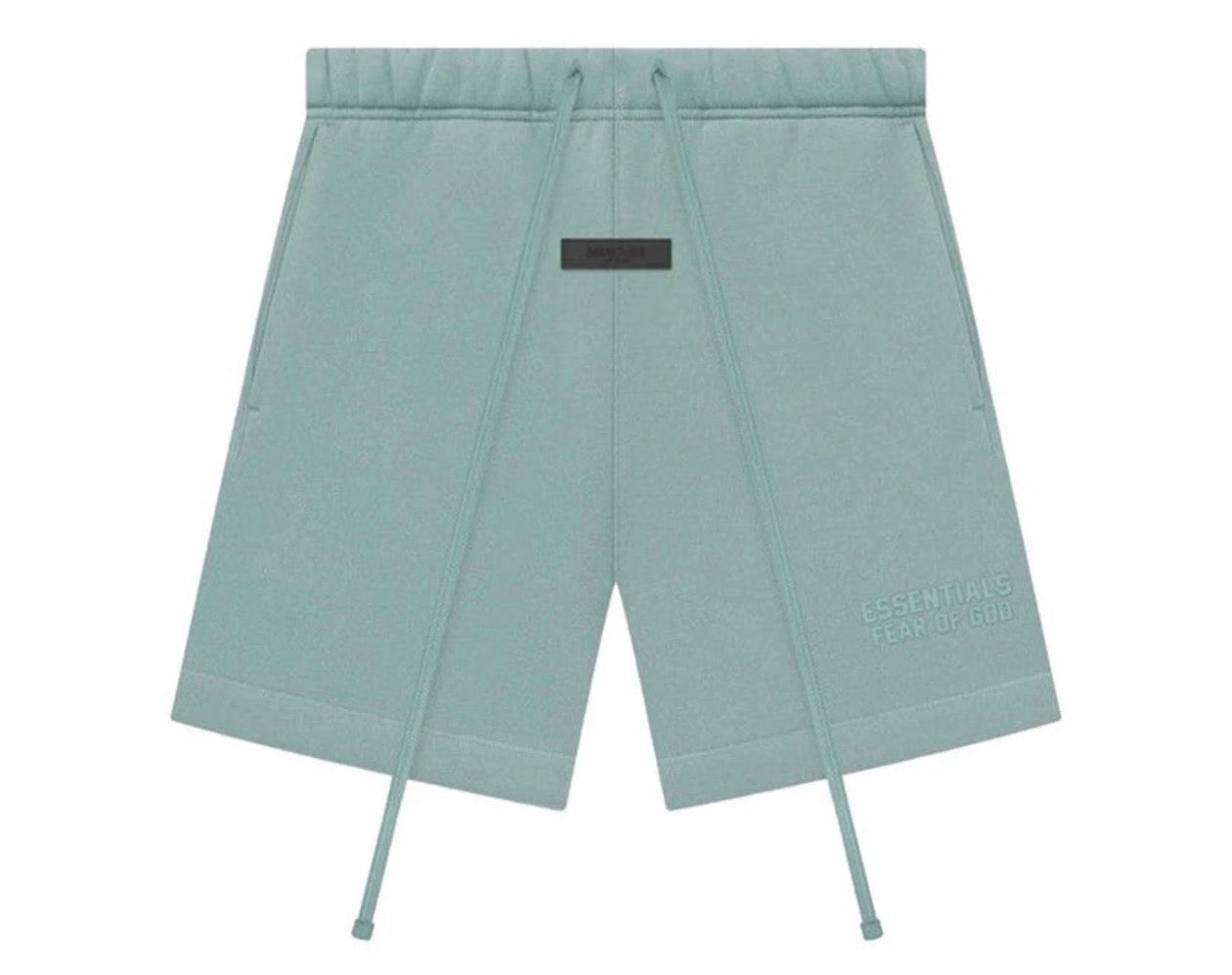Light blue shorts with a white background