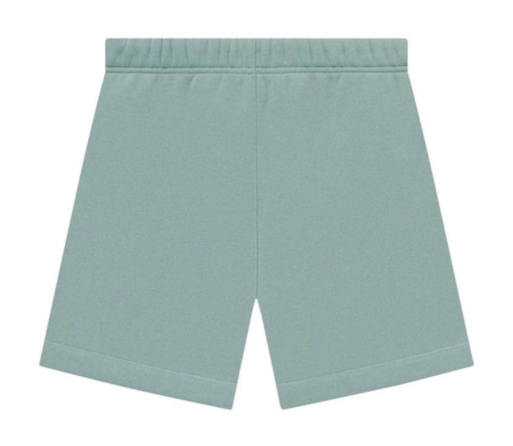 Light blue shorts on a white background