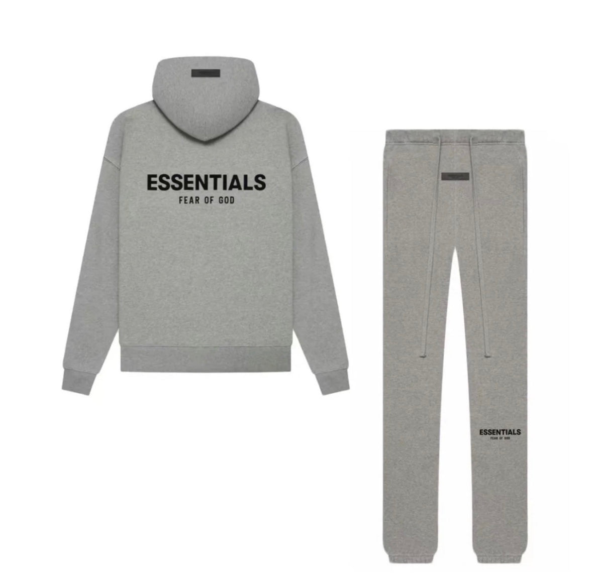 Grey hoodie and pants dark grey 