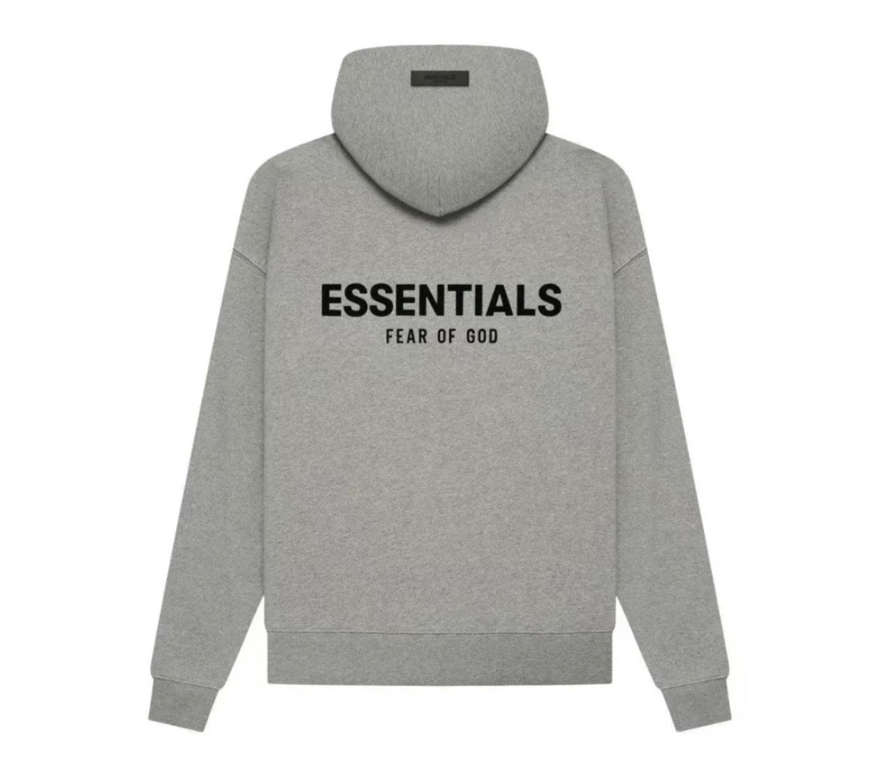 gray hoodie in white background 
