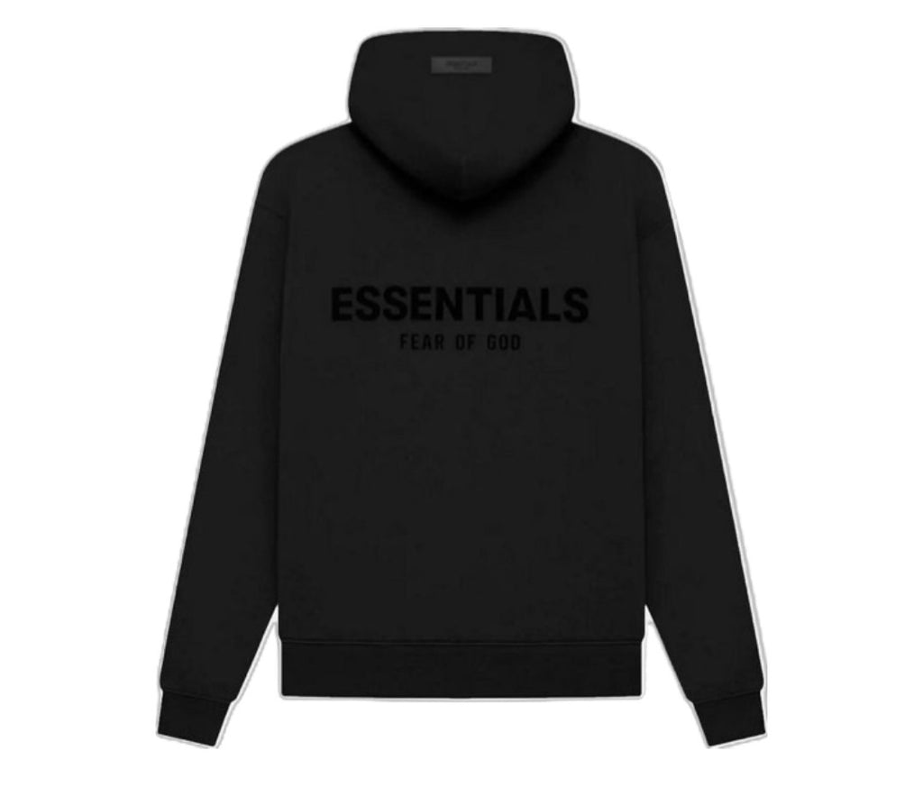 black hoodie in a white background