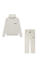 Light white hoodie with relaxed pants 