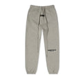 grey sweatpants with long drawstrings