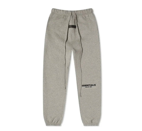 grey sweatpants with long drawstrings