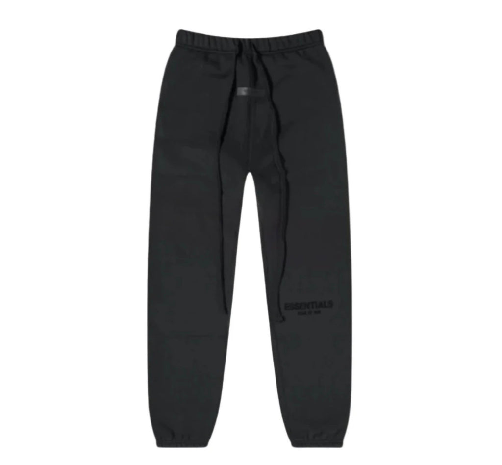 Black sweats on a white background 
