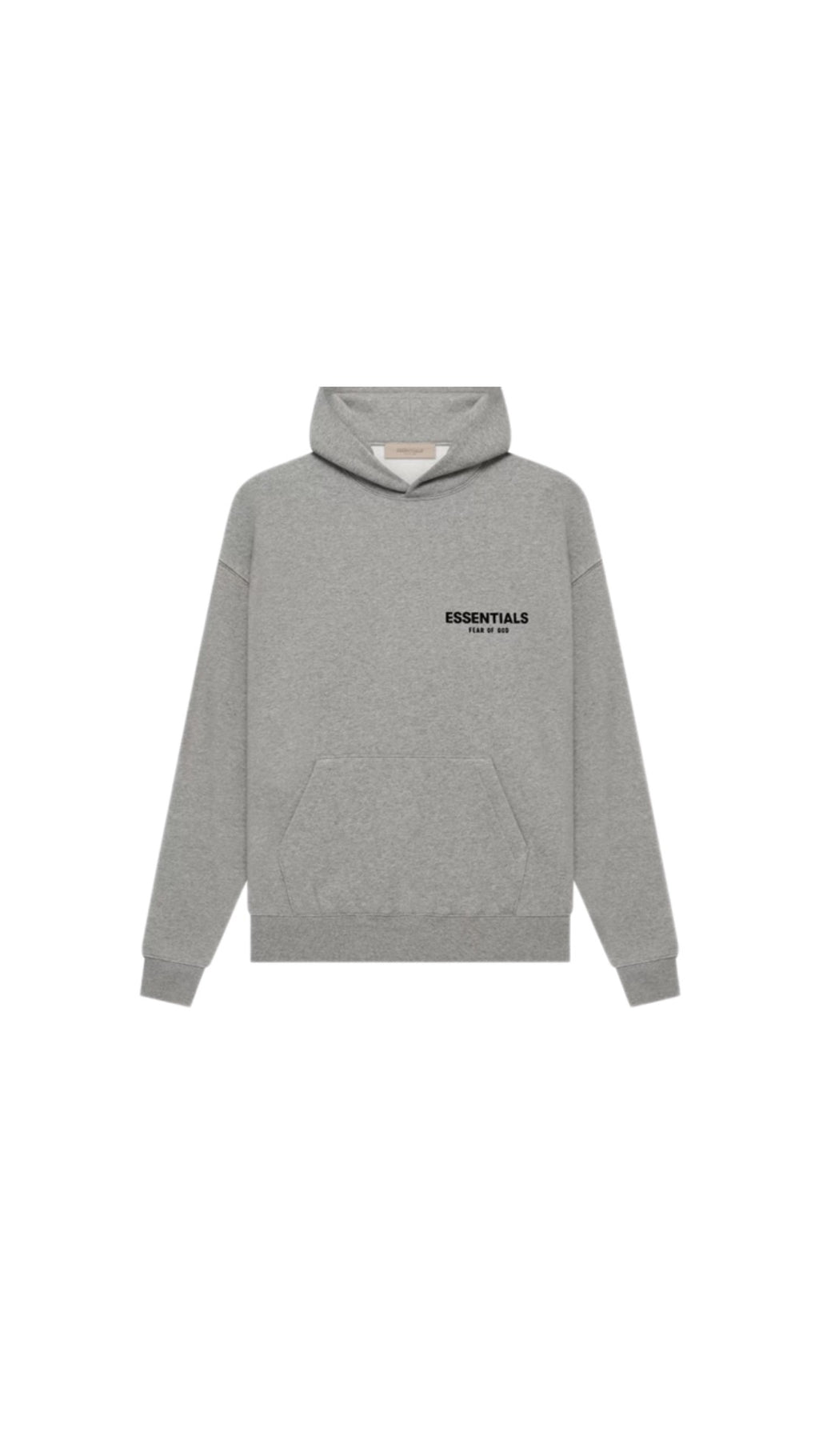 Gray hoodie on a white background