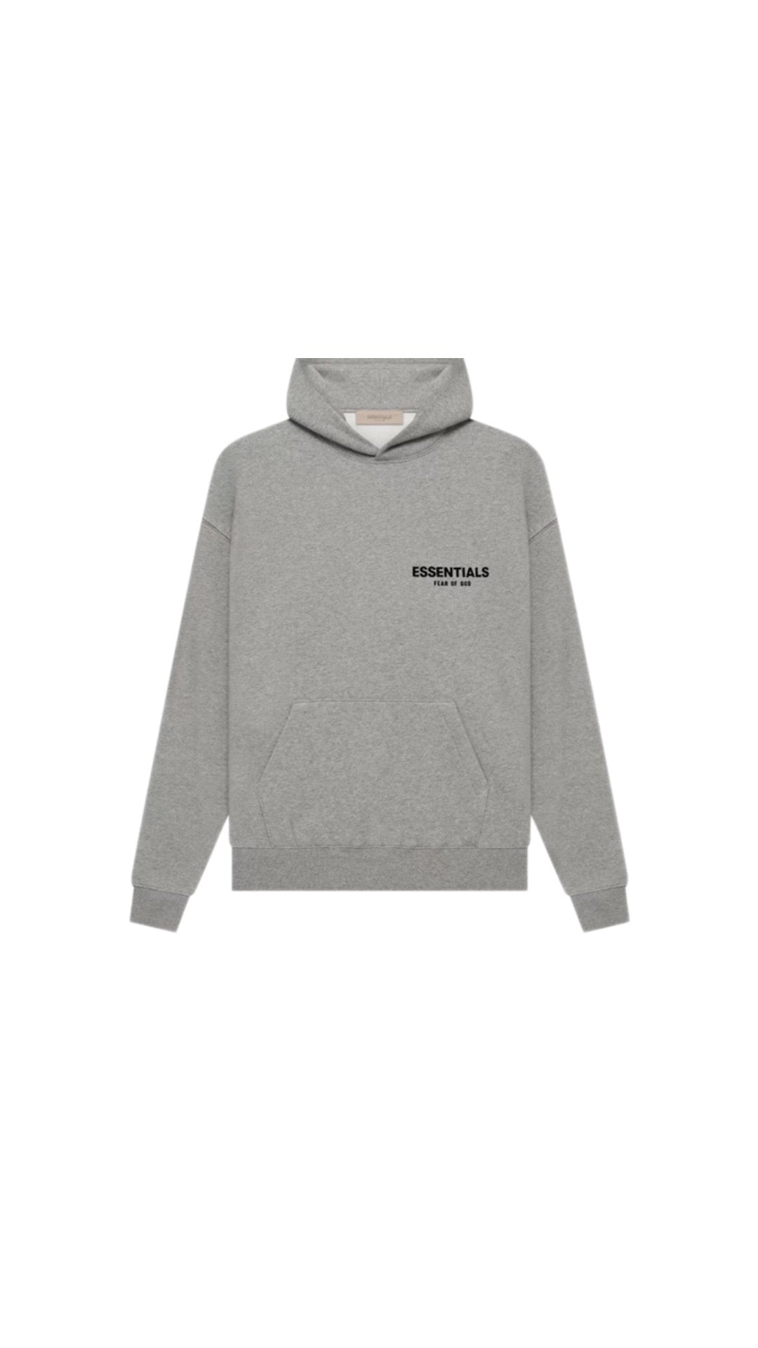 Gray hoodie on a white background
