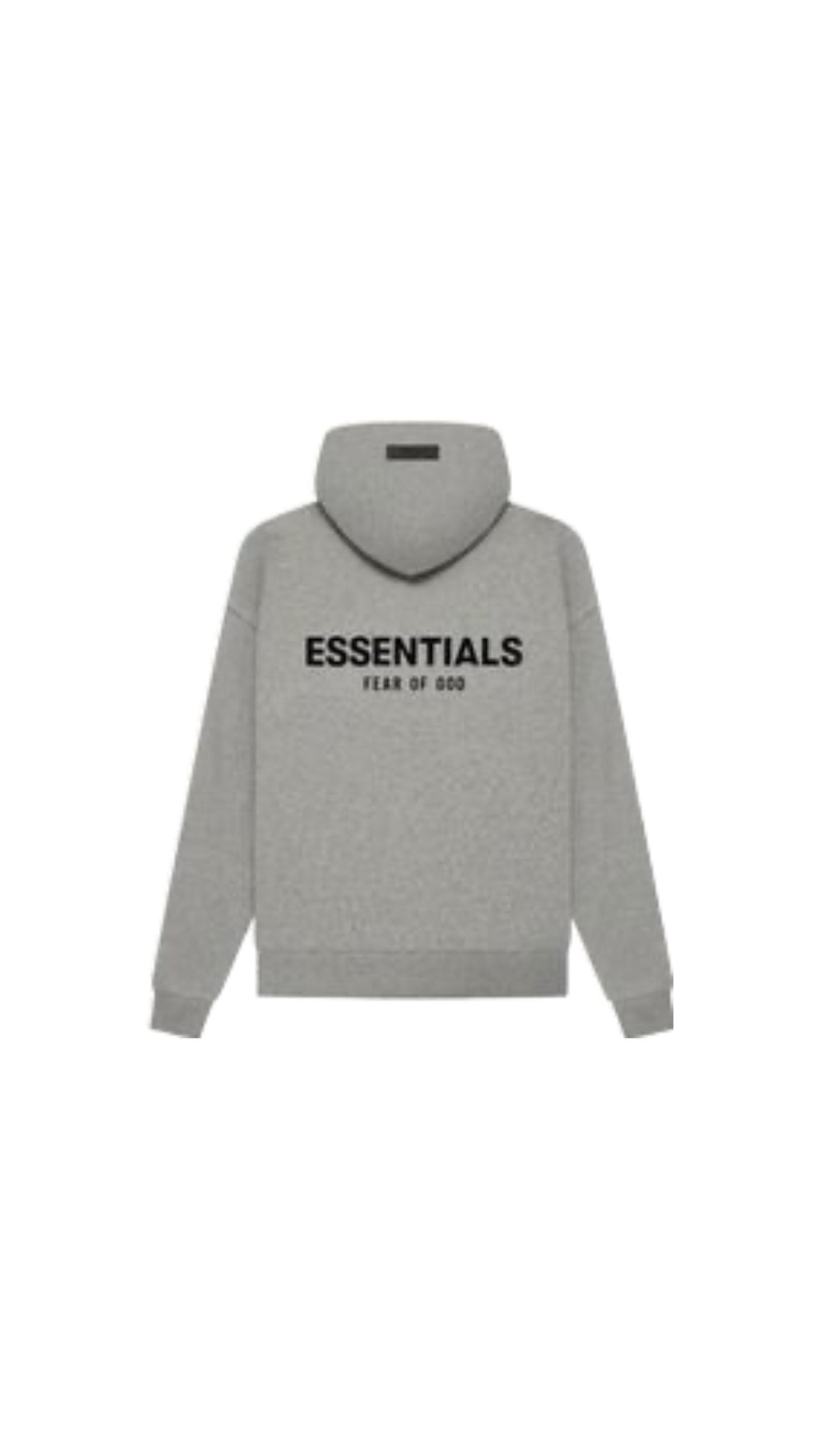 grey hoodie on white background