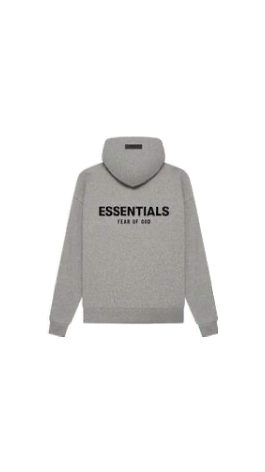 grey hoodie on white background