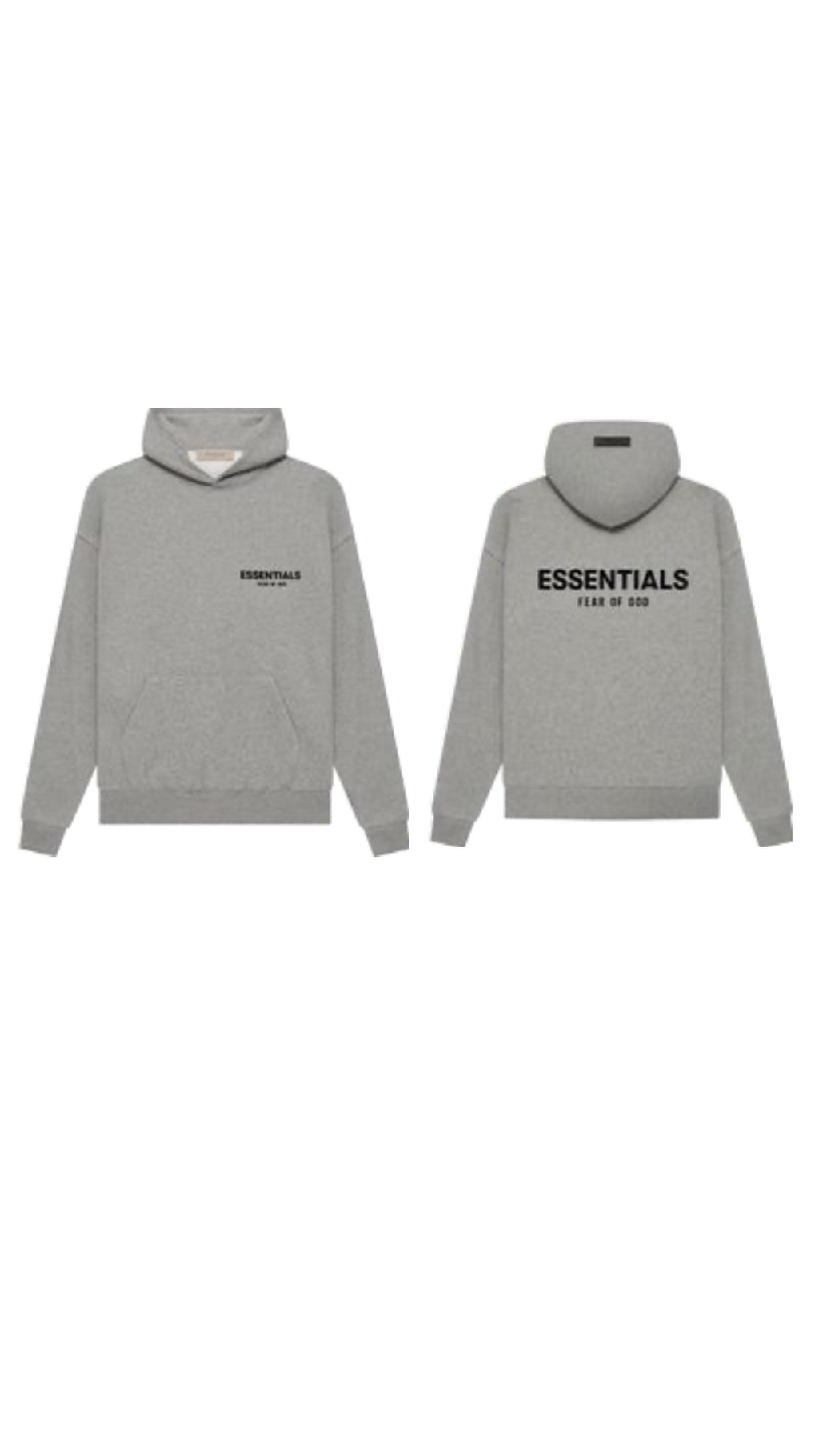 Plain grey hoodies