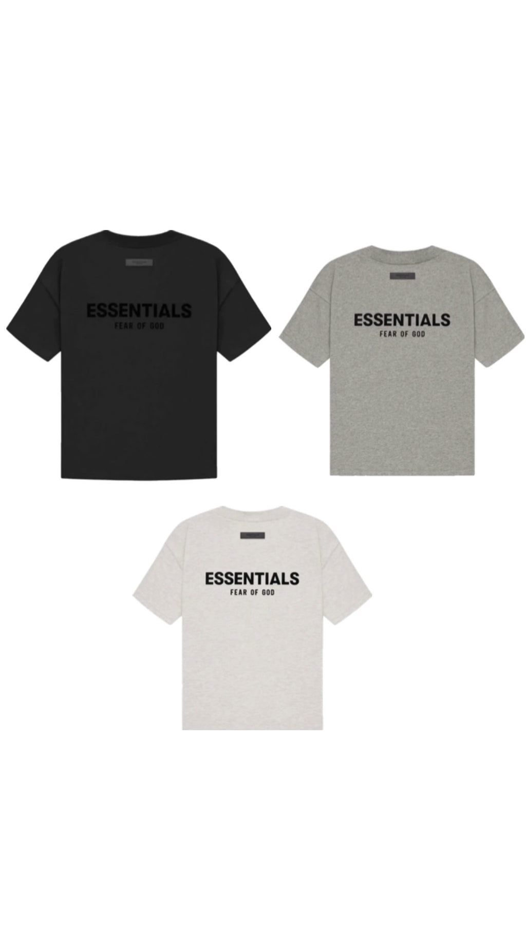 Three shirts on white background cool design