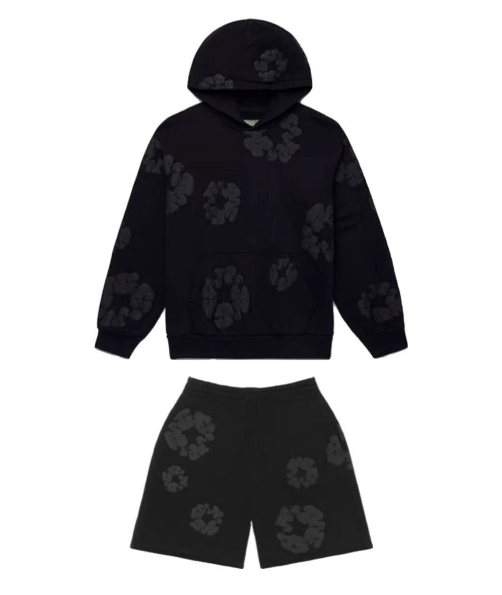 Denim Mono Set  HOODIE + SHORT