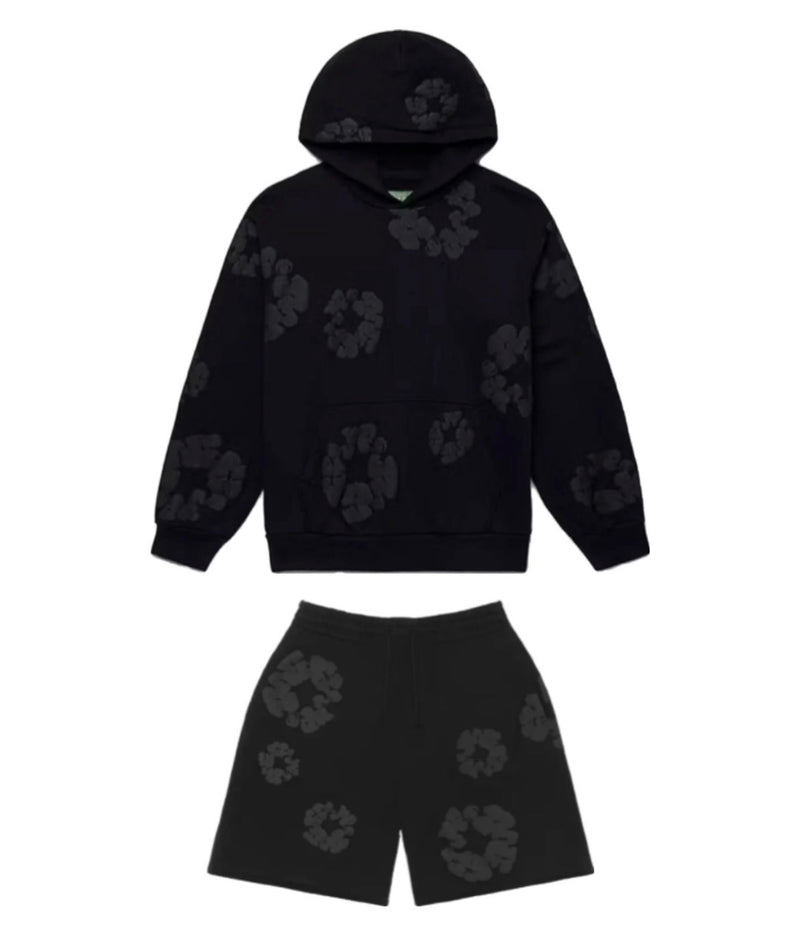 Denim Mono Set  HOODIE + SHORT