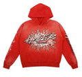 red vibrant hoodie 
