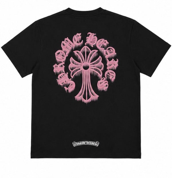 Pink and Black Chrome Tee