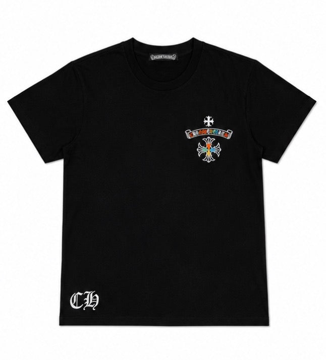 Black Multicolor Chrome Tee