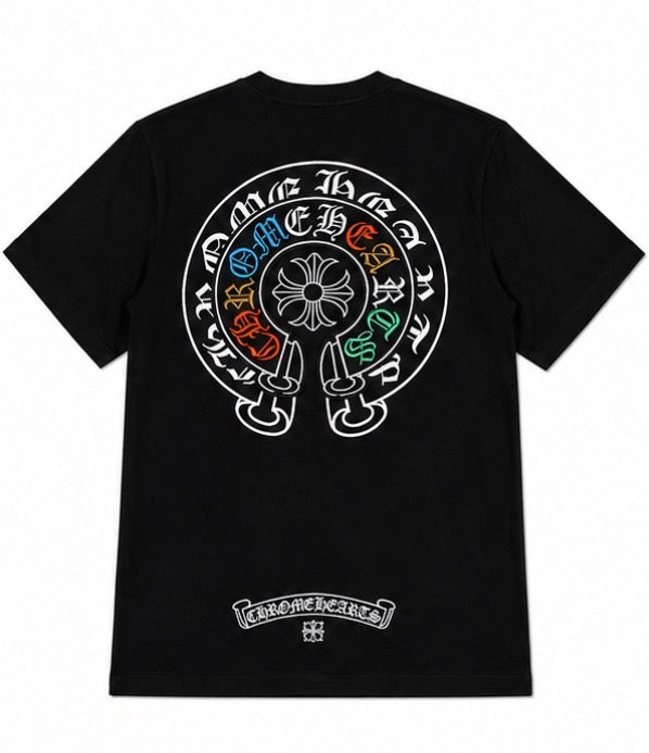 Black Multicolor Chrome Tee