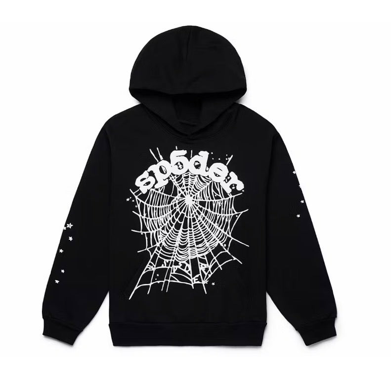 Black White Sp*der Hoodie