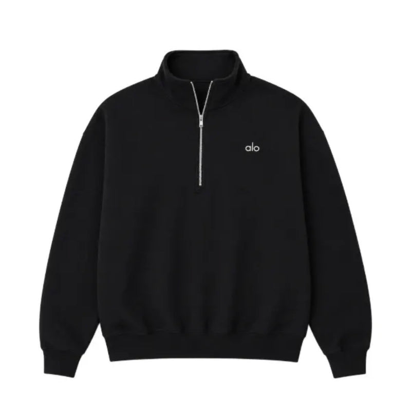 Quarter Zip Black